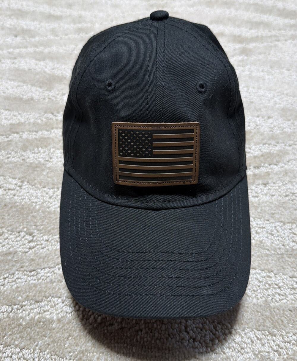 Academy Outdoors American Flag baseball Dad Adjustable Cap One Size Black